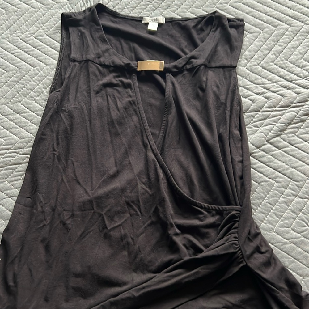 Cache xl tank dress up top black